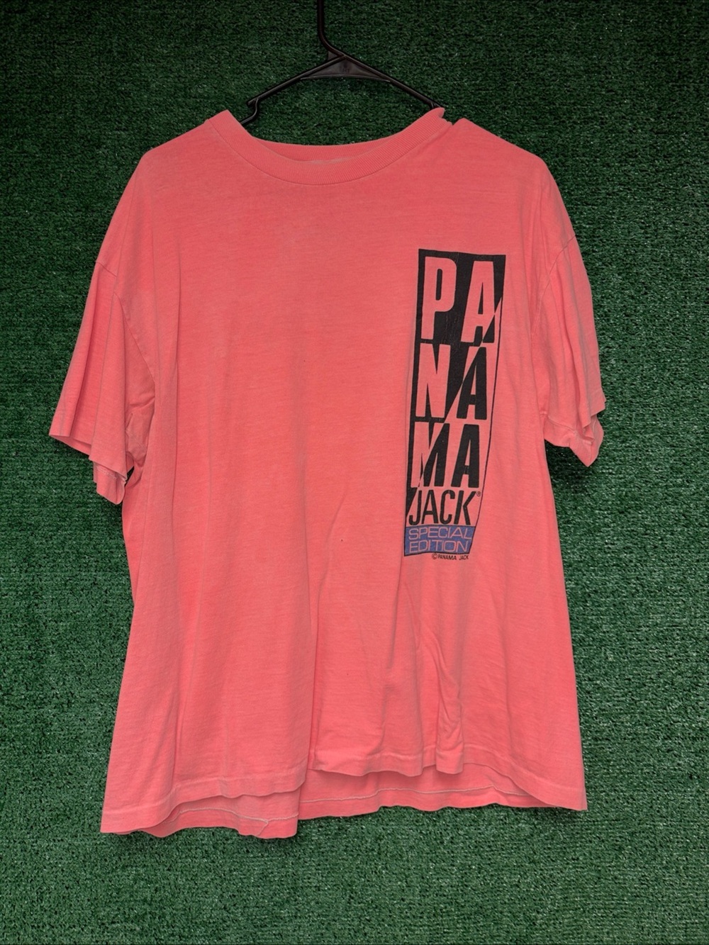 Panama Jack Vintage 80s Pink Shirt XL. Panama Jack tag Surf Beach Summer
